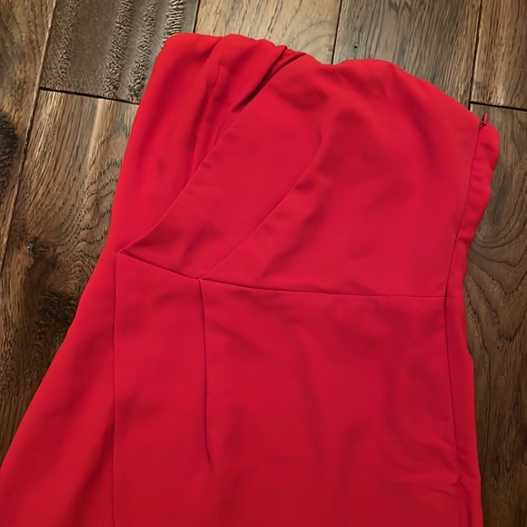 About Us — Alexandra Strapless Mini Dress in Red - Picture 3 of 4